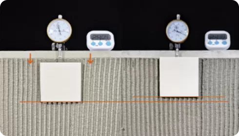 Higher Adhesion Strength And Improved Cohesion Of The Mortar Film.